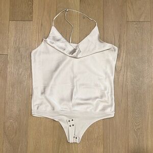 A&F Cowl Neck Silky Bodysuit Tank
